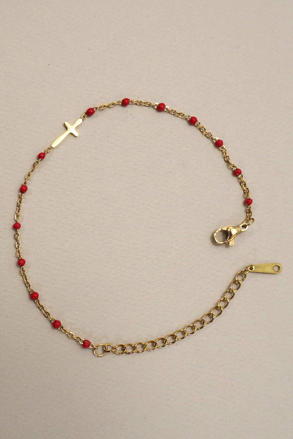 Delicate Enamel Cross Bracelets