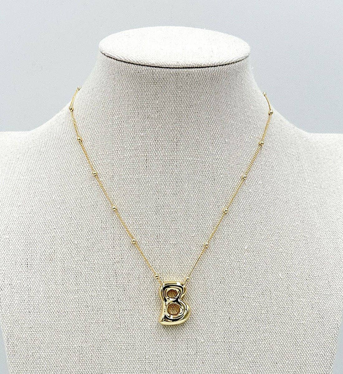 Bubble Initial Necklace