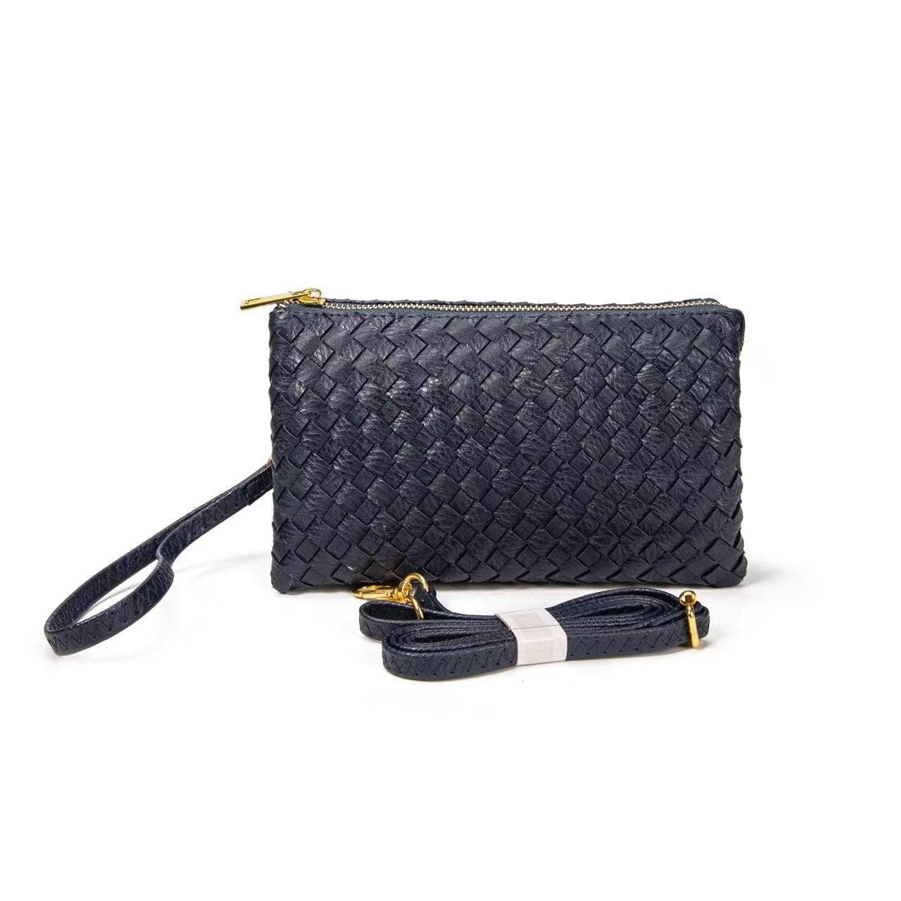Kathy Woven 3 Compartment Clutch/Crossbody Bag