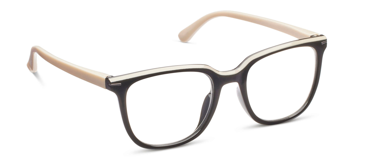 Peepers Dante Black/Taupe Readers
