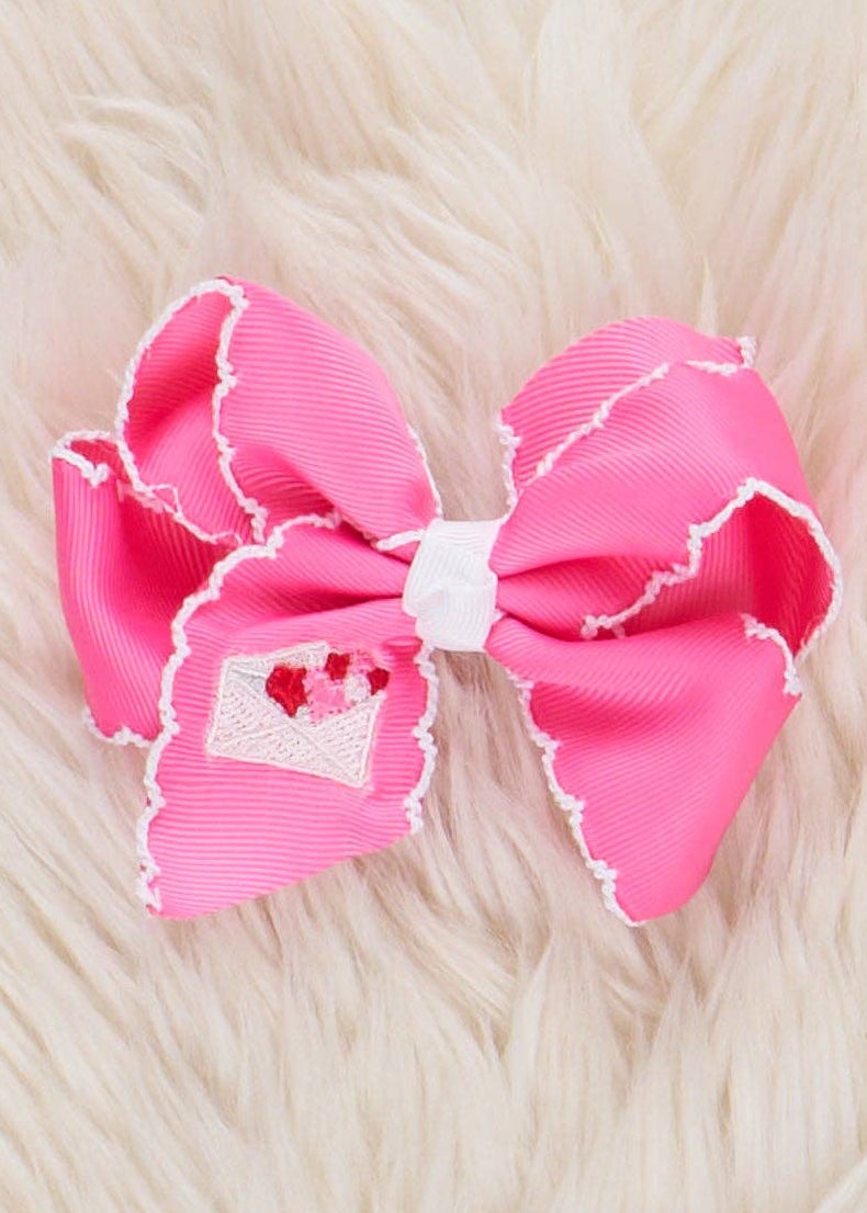 Sweetheart Letter Embroidered Bow
