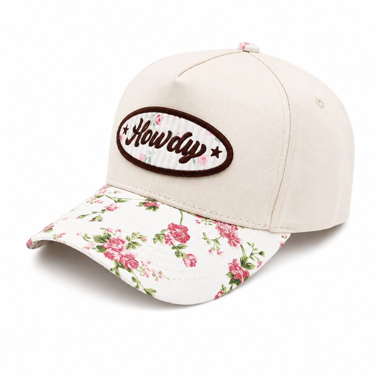 Howdy Floral Embroidered Patch Trucker Hat