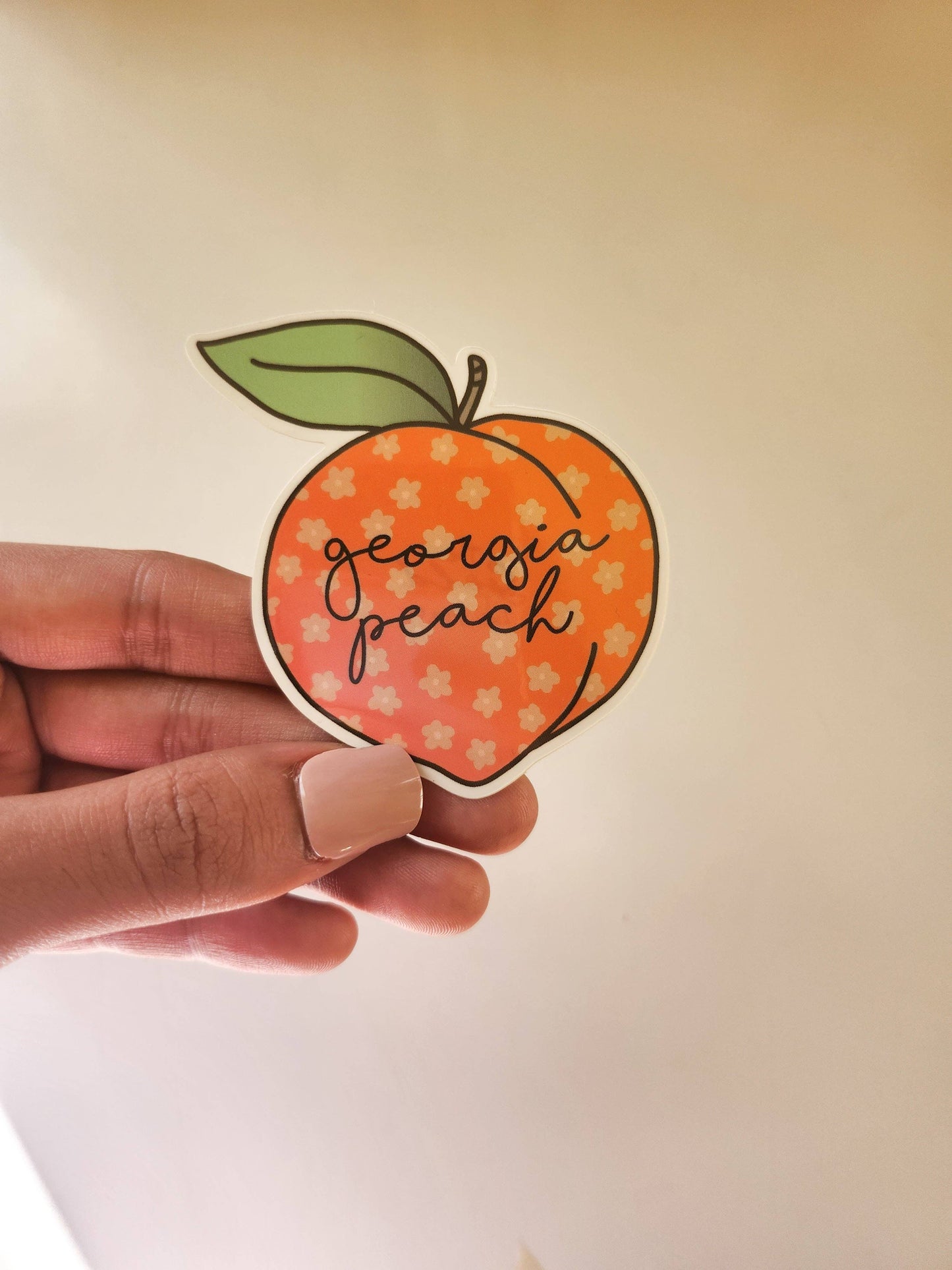 Georgia Peach Sticker in Orange