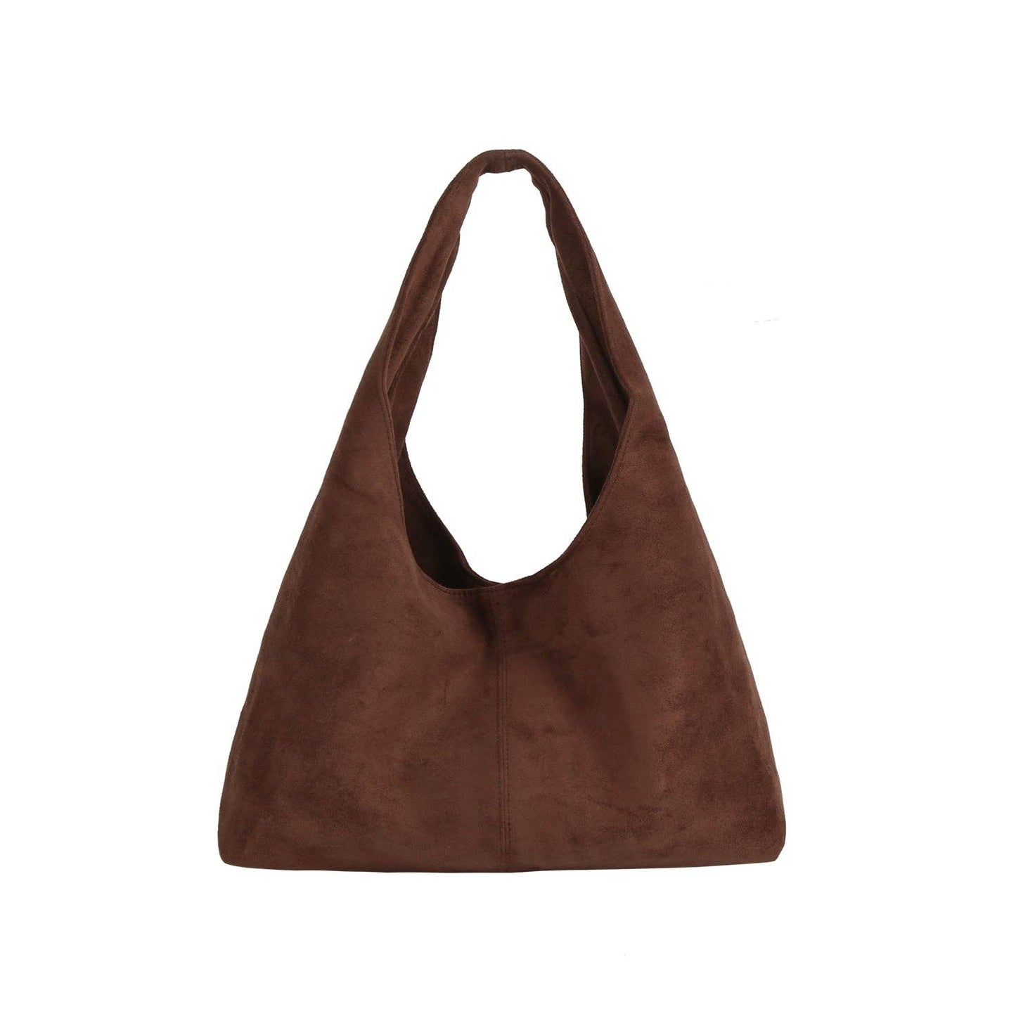 Soft Suede-Style Slouch Hobo Bag