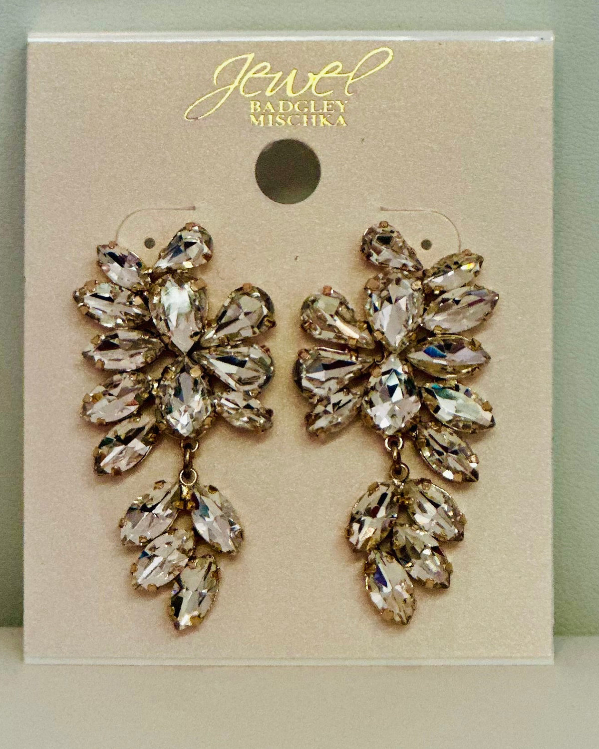 The "Gabriela" Jewel Badgley Mischka Marquise Crystal Drop Earrings