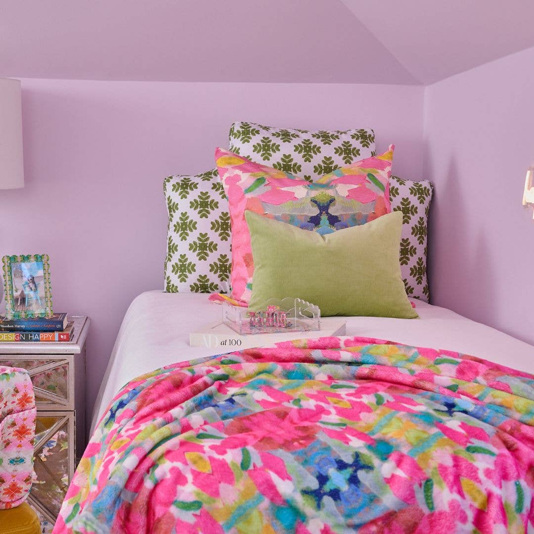 Laura Park Designs Pink Paradise Fleece Blanket