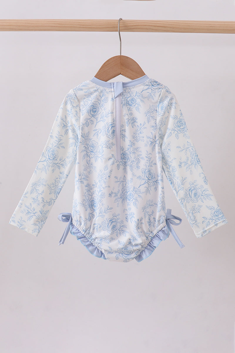 Blue Whale Ruffle Rashguard