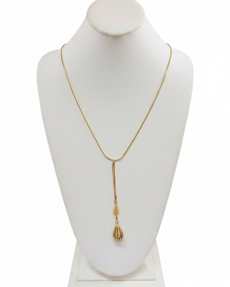 Liquid Snake Chain Sliding Lariat Necklace