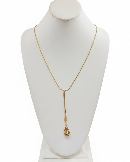 Liquid Snake Chain Sliding Lariat Necklace
