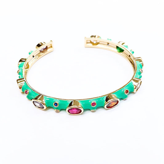 Rainbow Green Bangle