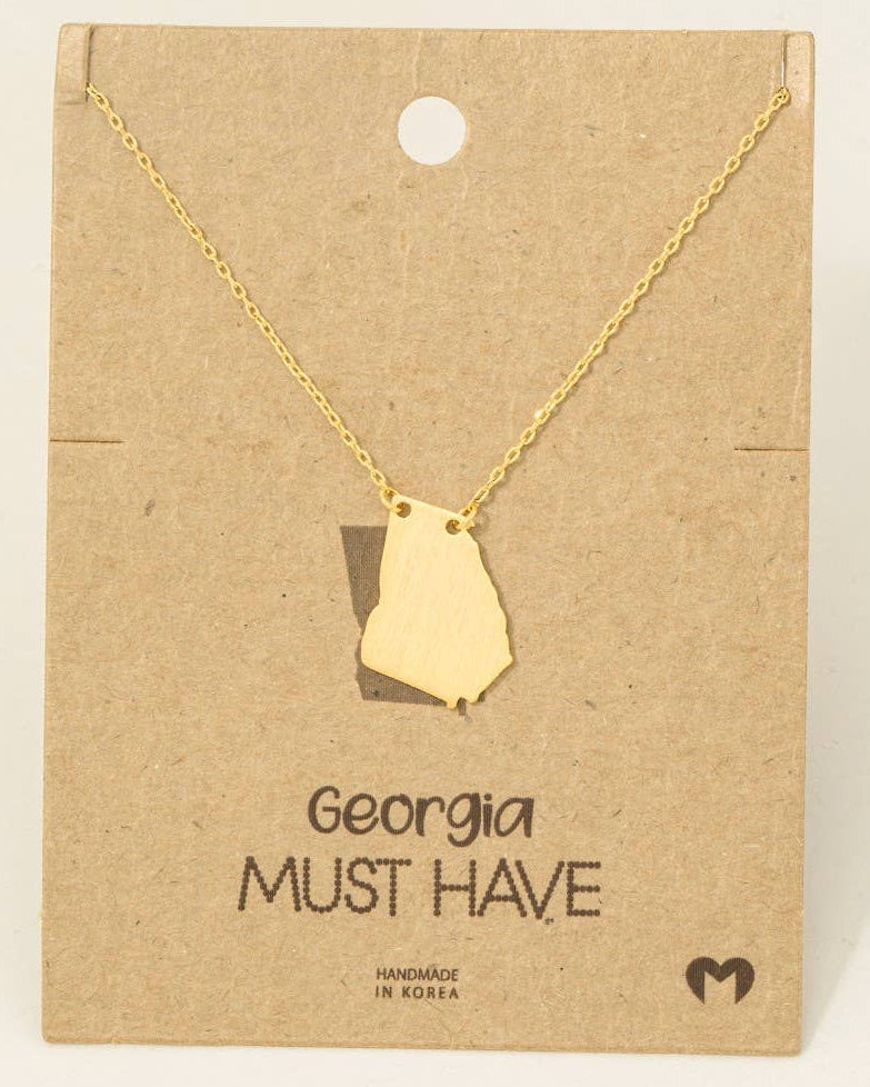 Georgia State Necklace