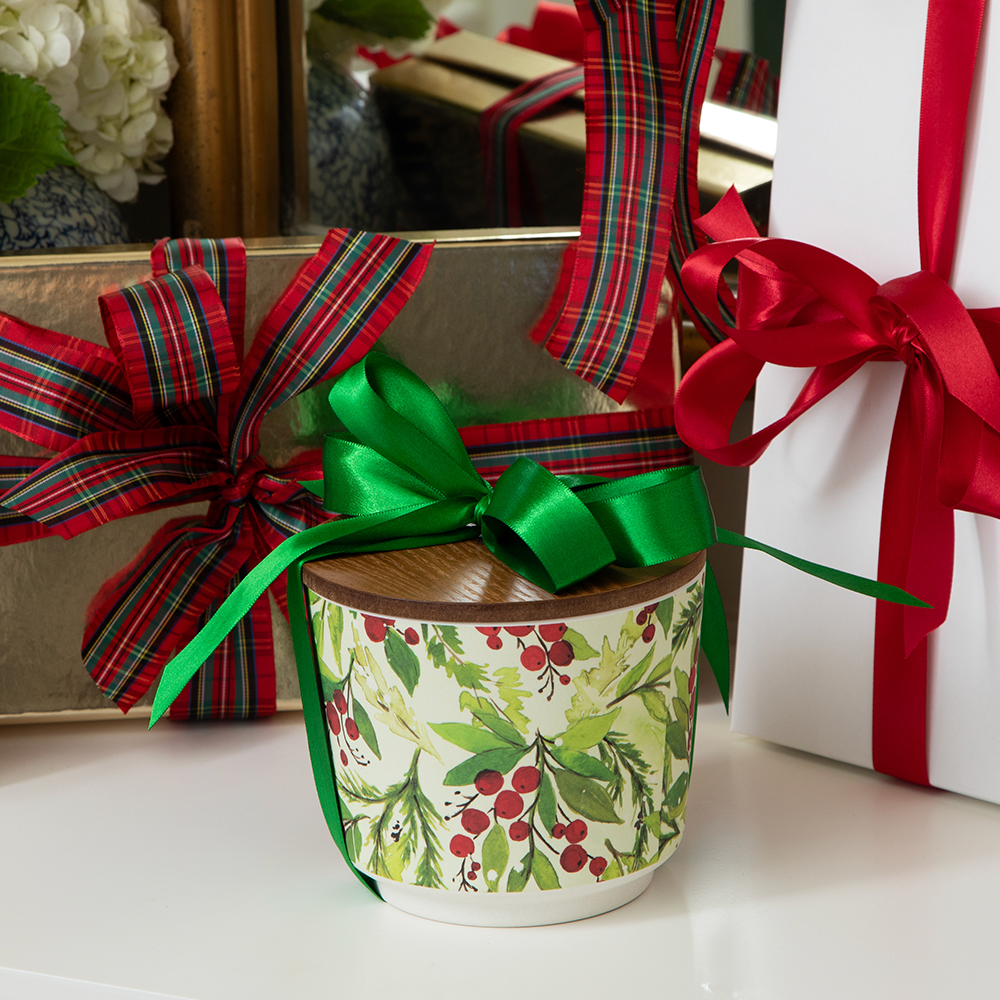 Merry Memories Patterned Candle