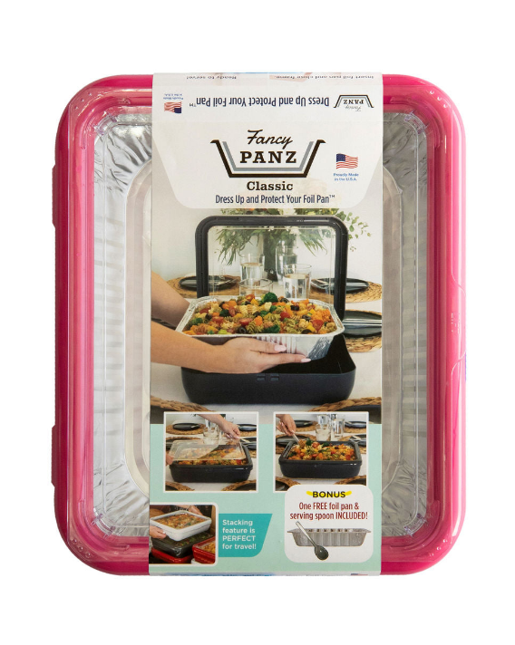 Pan Frame w/ Lid & Serving Spoon - Hot Pink