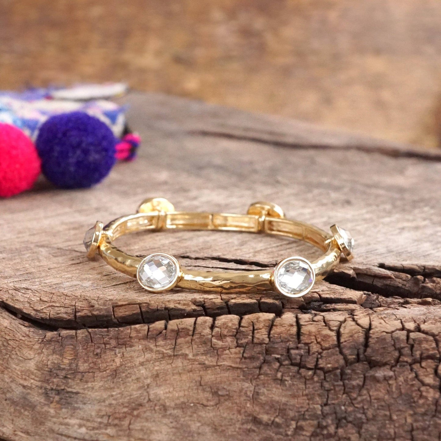 Jeweled Golden Bangles