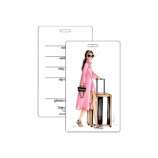 "Peachy" Luggage Tag