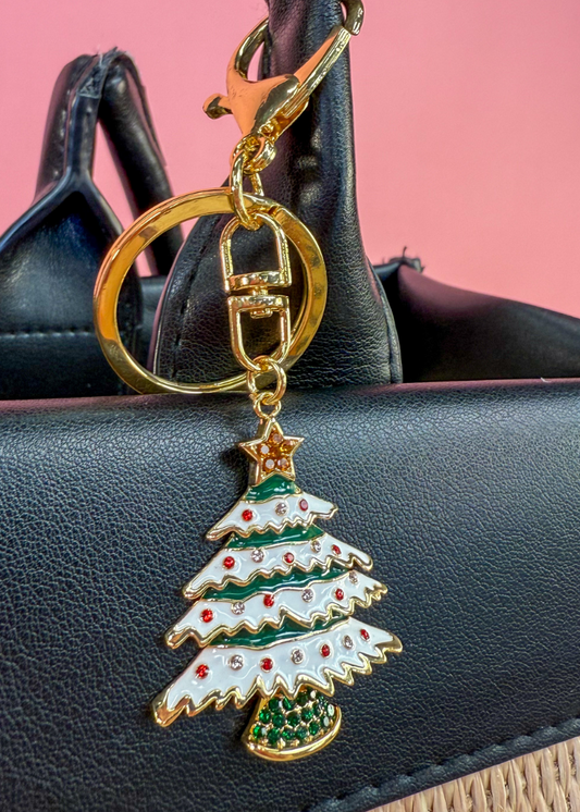 Festive Fir Bag Charm