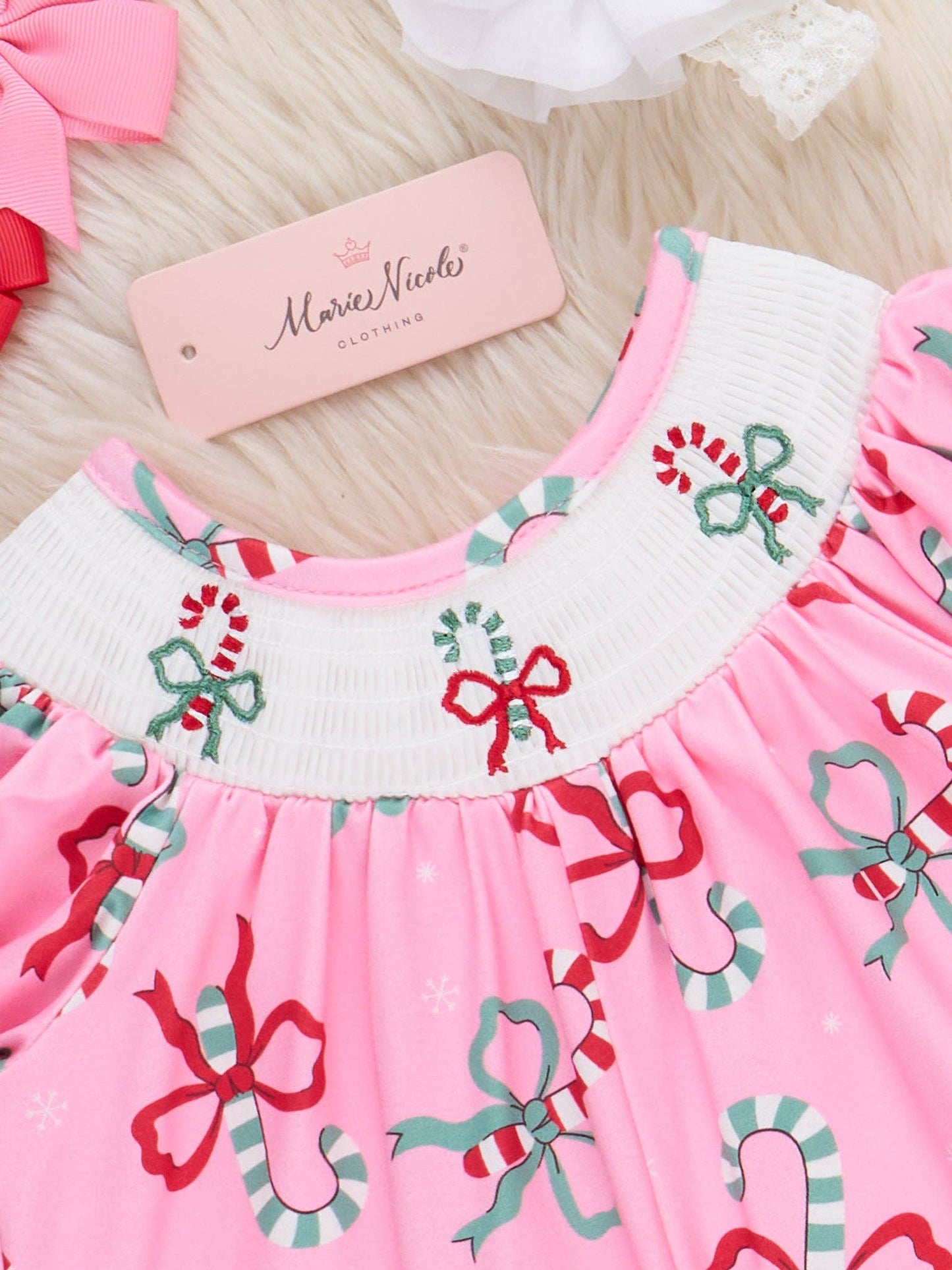 Christmas Sweet Tooth Smocked Romper