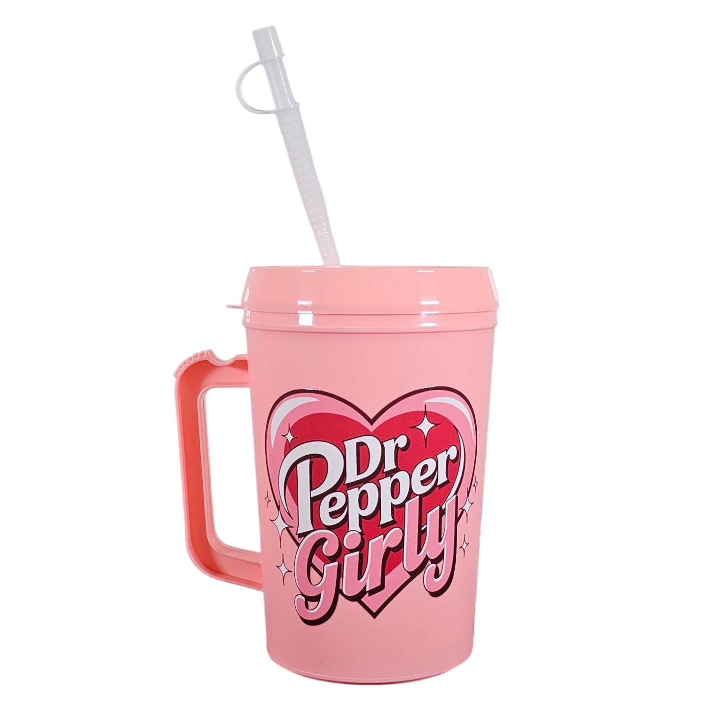 Dr Pepp Girly HIP SIPS Mega Trucker Mug 34oz