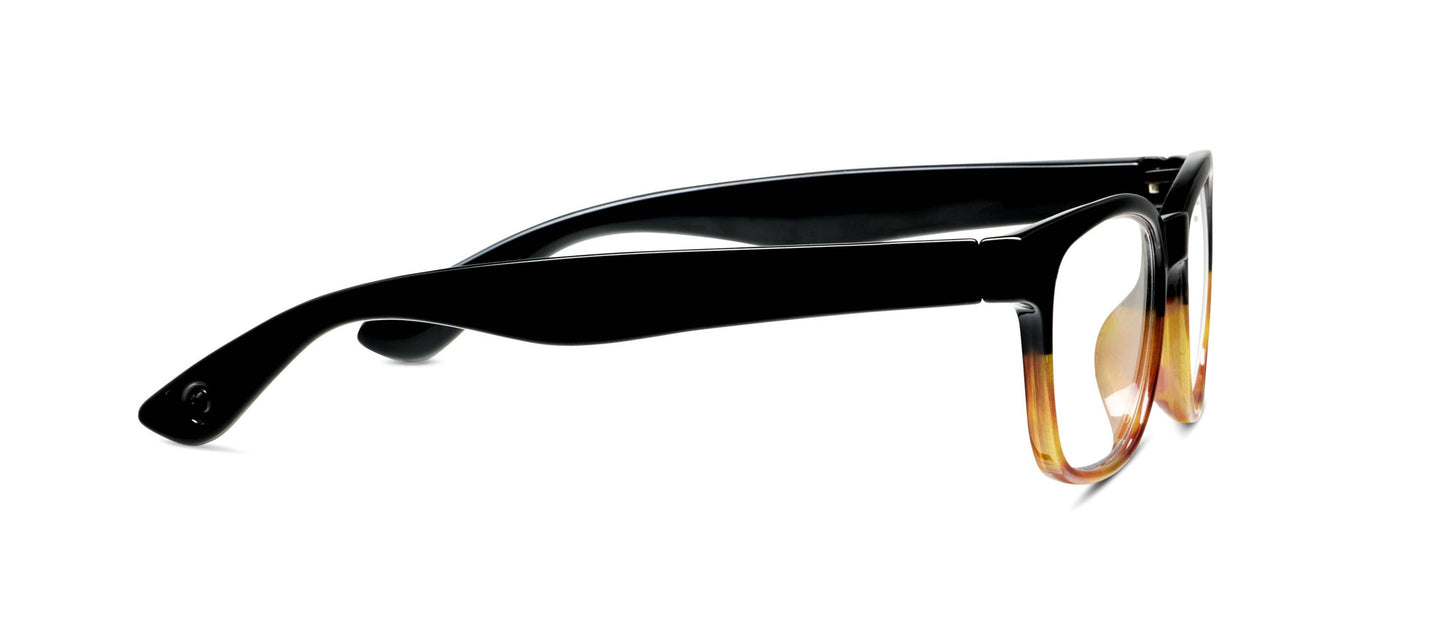 Waverly Black/Amber Tortoise Readers
