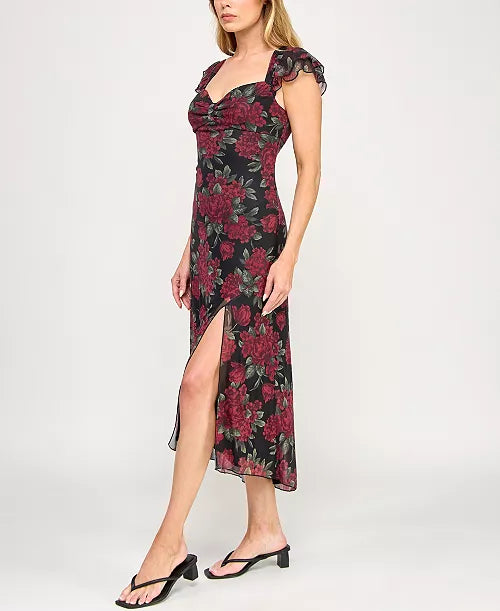 BCX Juniors' Sweetheart Neck Midi Dress