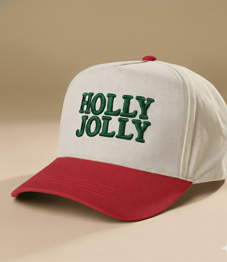 Holly Jolly Baseball Hat
