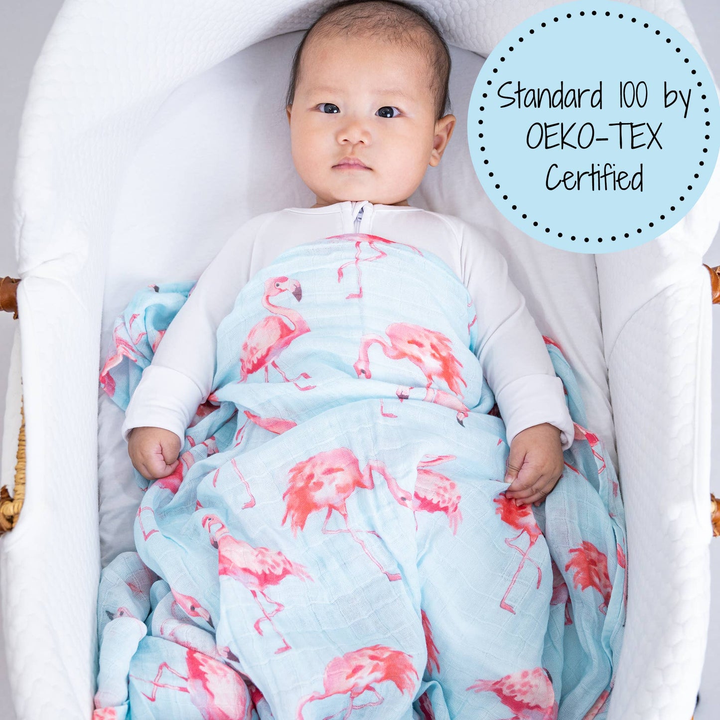 Flamingo Baby Muslin Swaddle Blanket