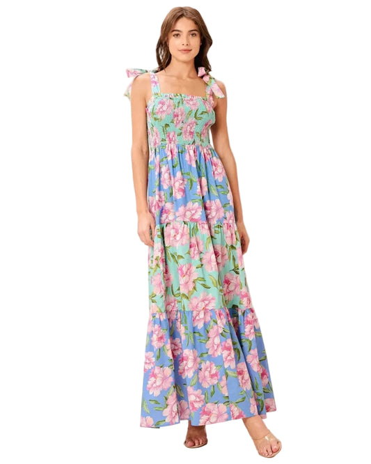 Floral Woven Maxi Dress