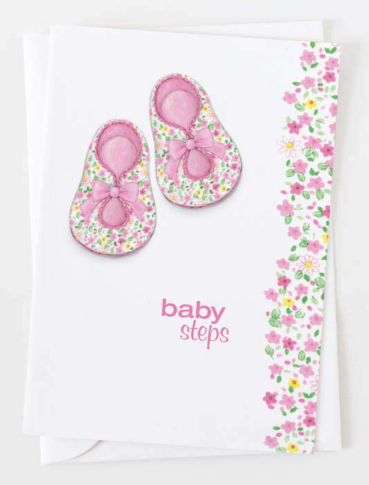 Baby Steps Girl Greeting Card