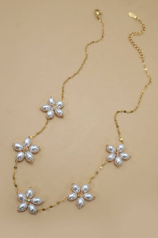 Pearl Flower Gold ecklace