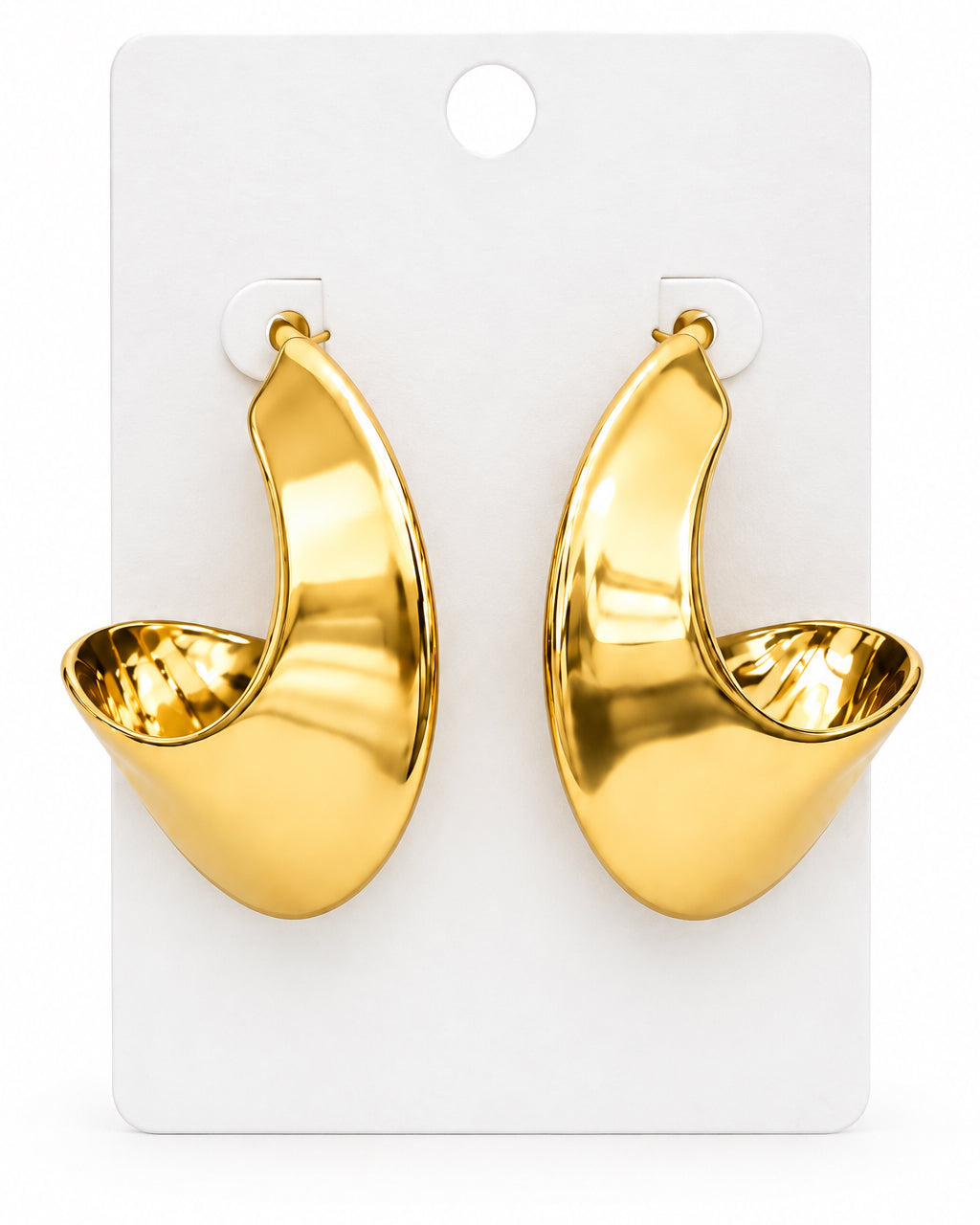 Monaco Twisted Wave Statement Earrings