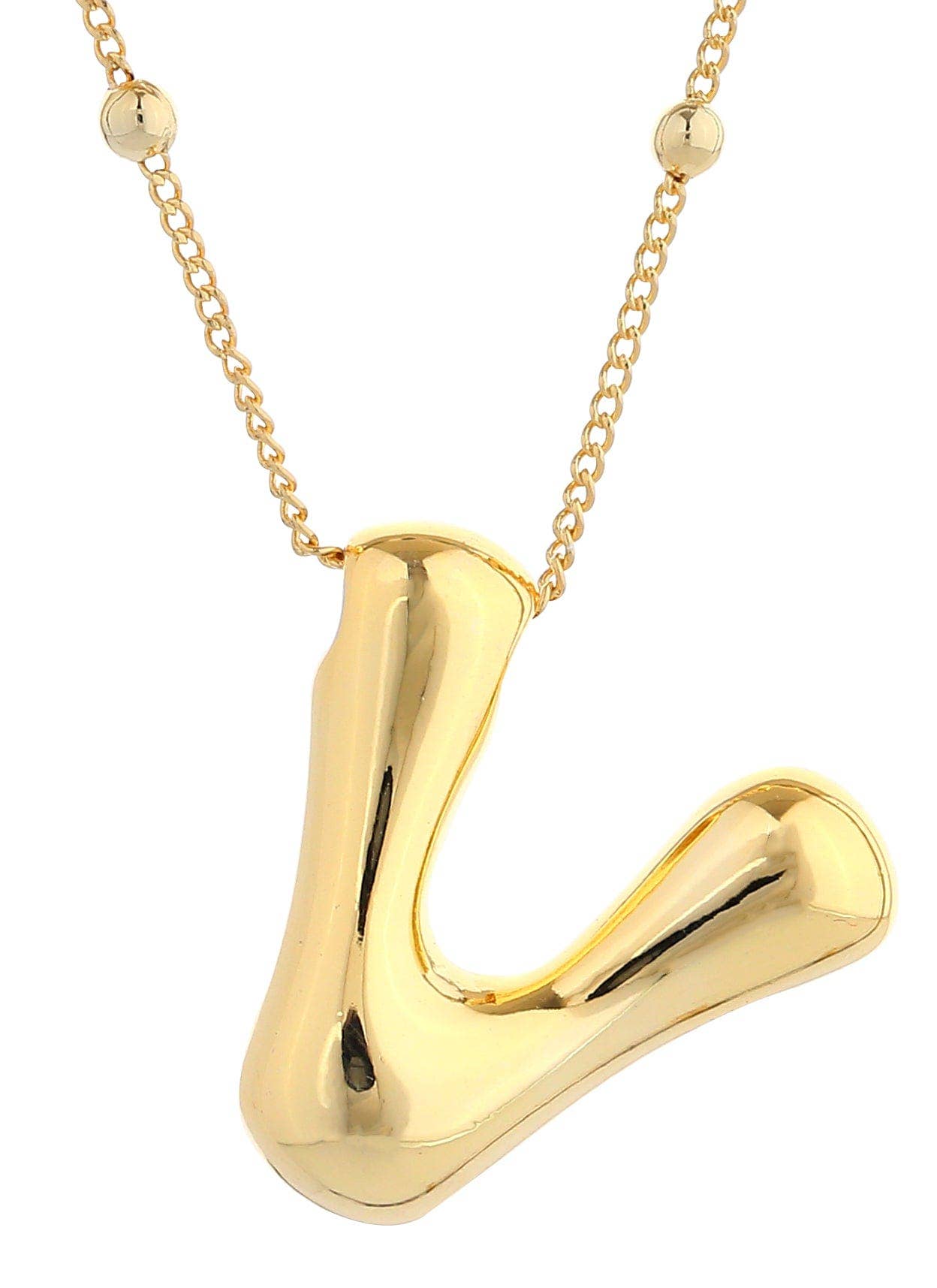 Bubble Initial Necklace