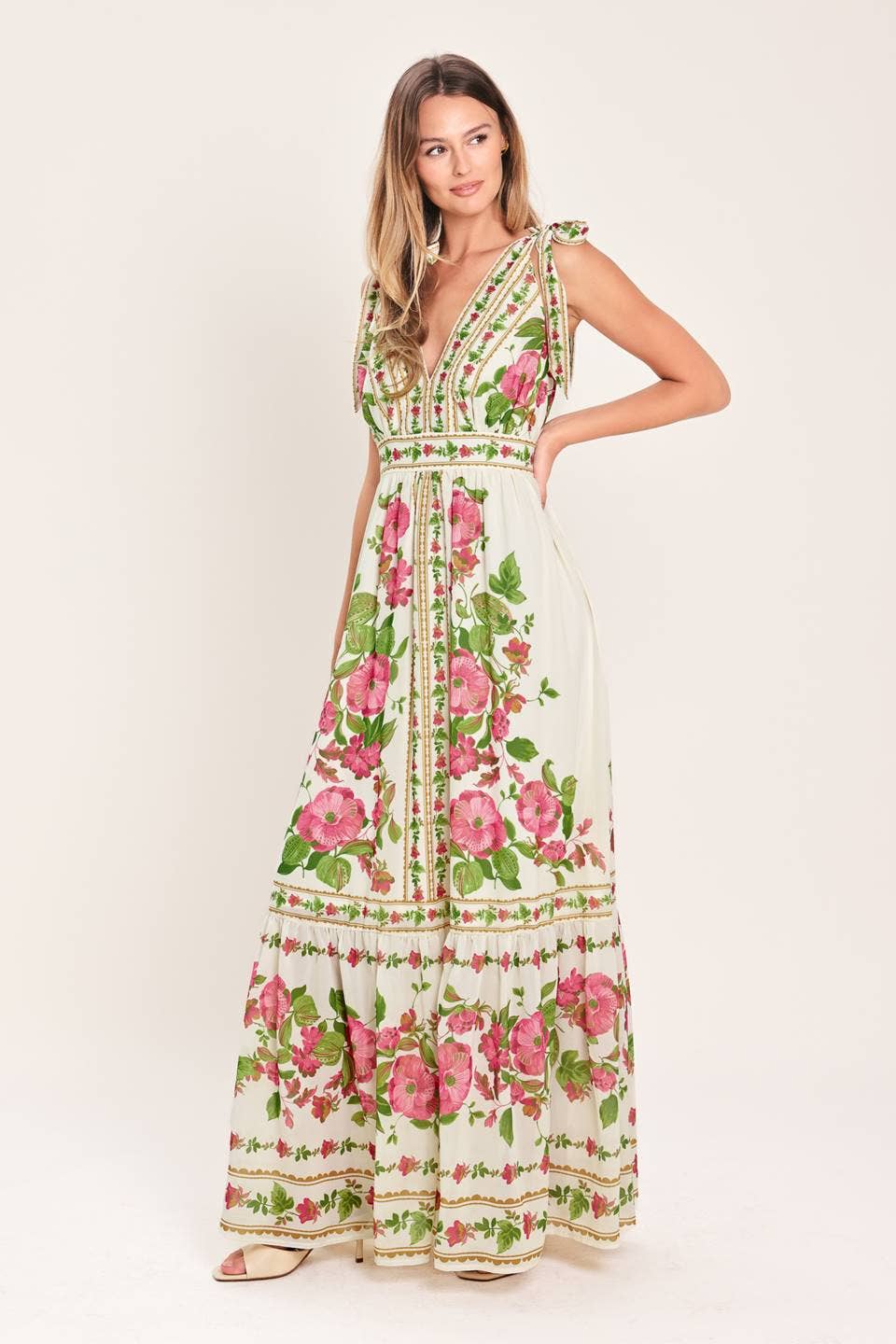 Floral Vine Maxi Dress
