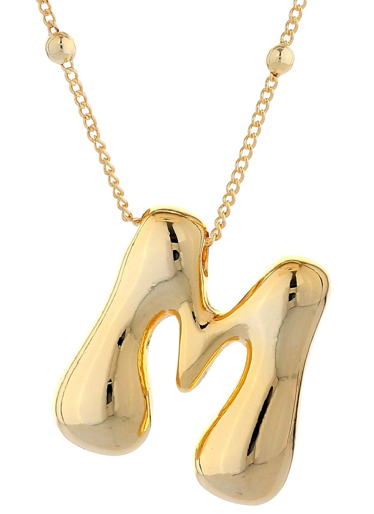 Bubble Initial Necklace