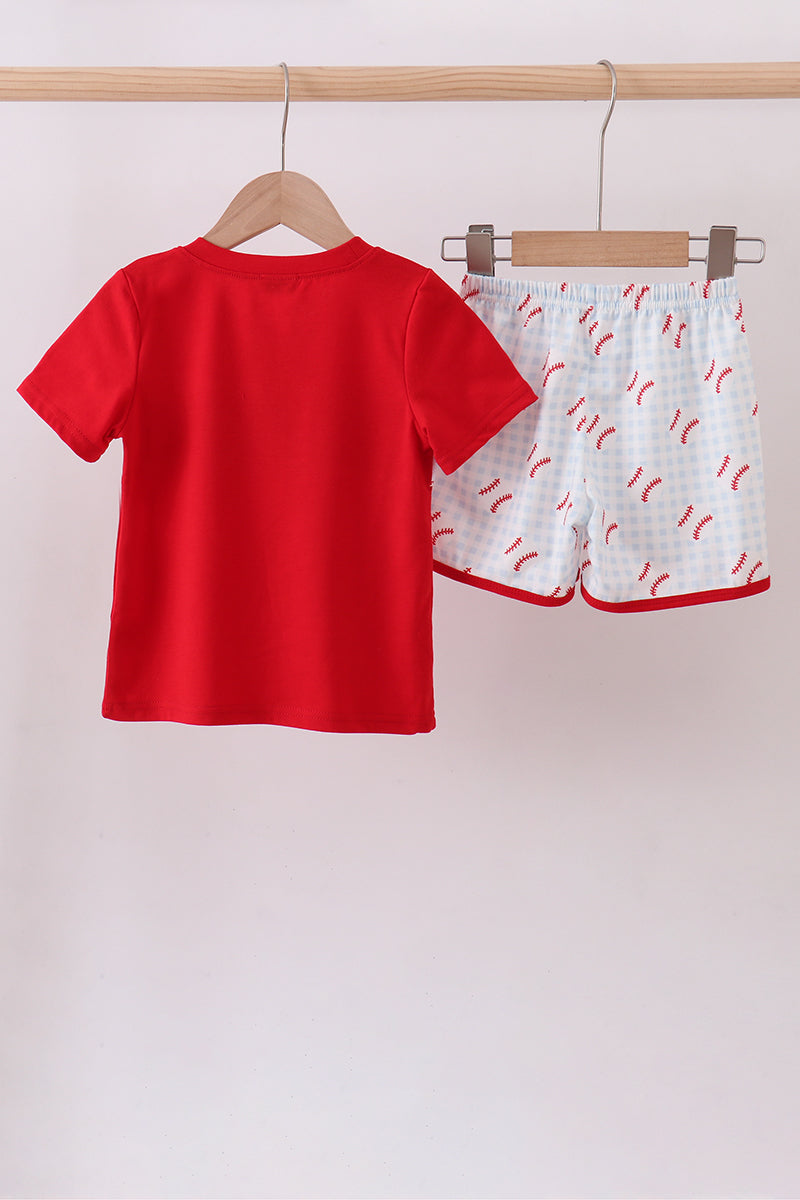 Baseball Boys Shorts Set