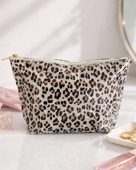 Leopard Waterproof Makeup Bag