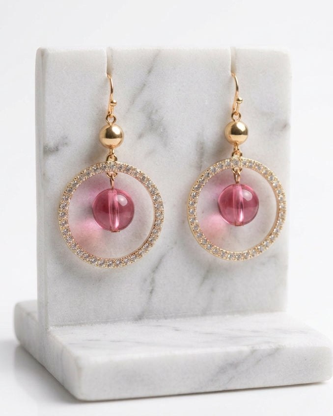 The Brea Crystal Ring Earrings