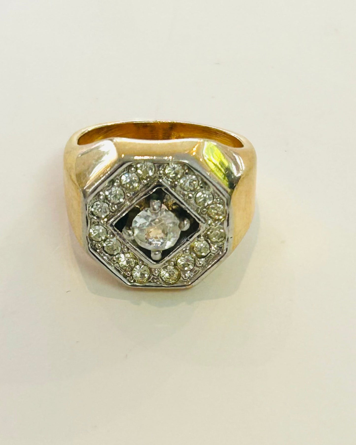The Deco Octagon Statement Ring