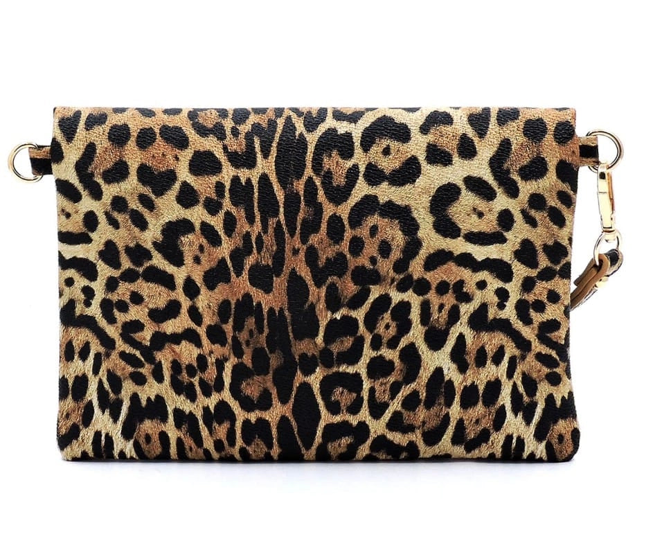 Sienna Leopard Print Envelope Crossbody Bag
