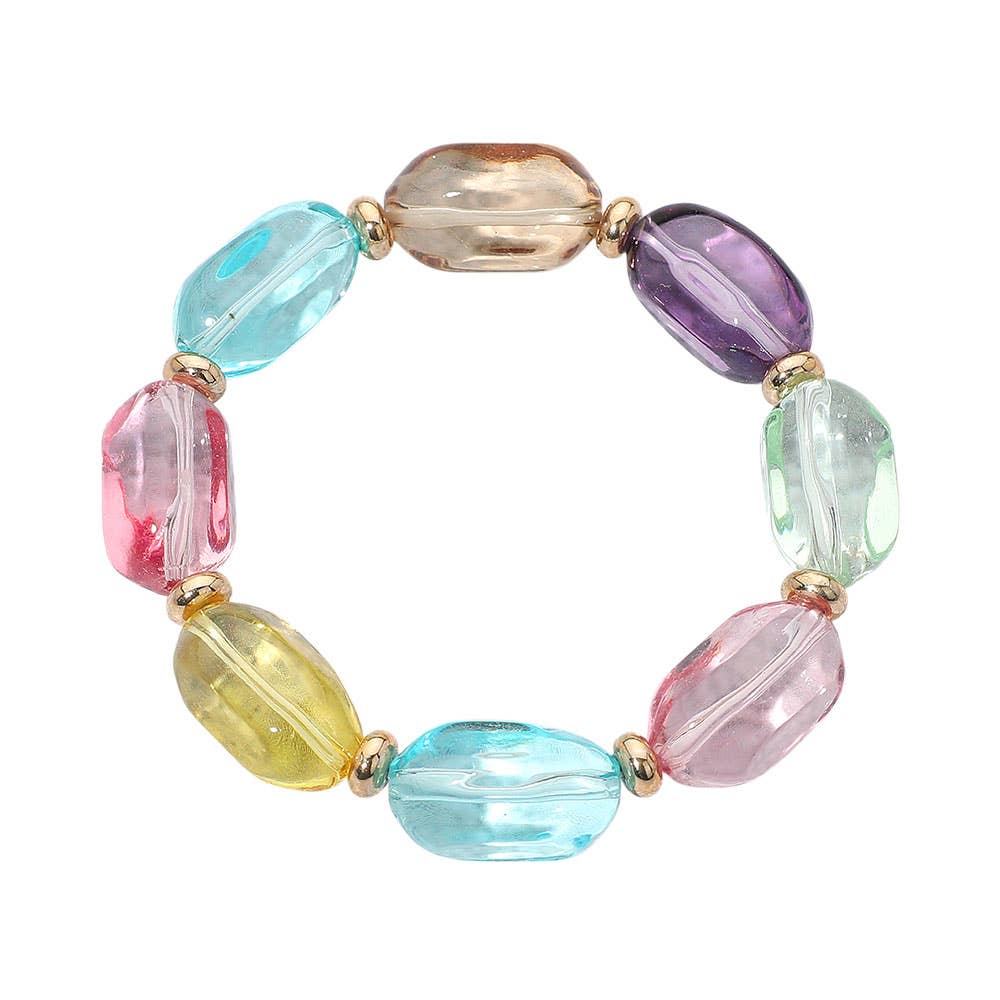 Pebble Beaded Stretch Bracelets