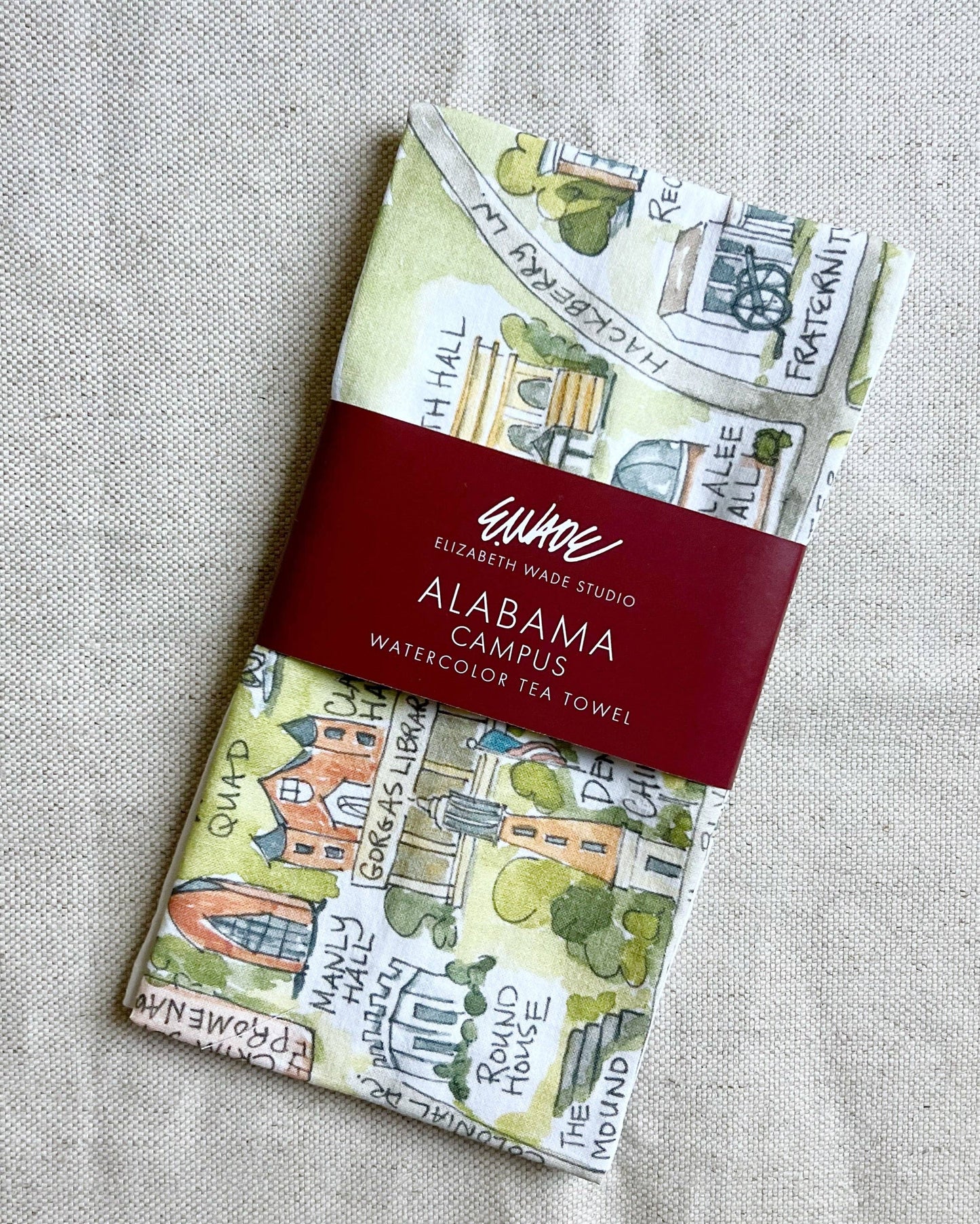 Alabama Campus Tea Towel