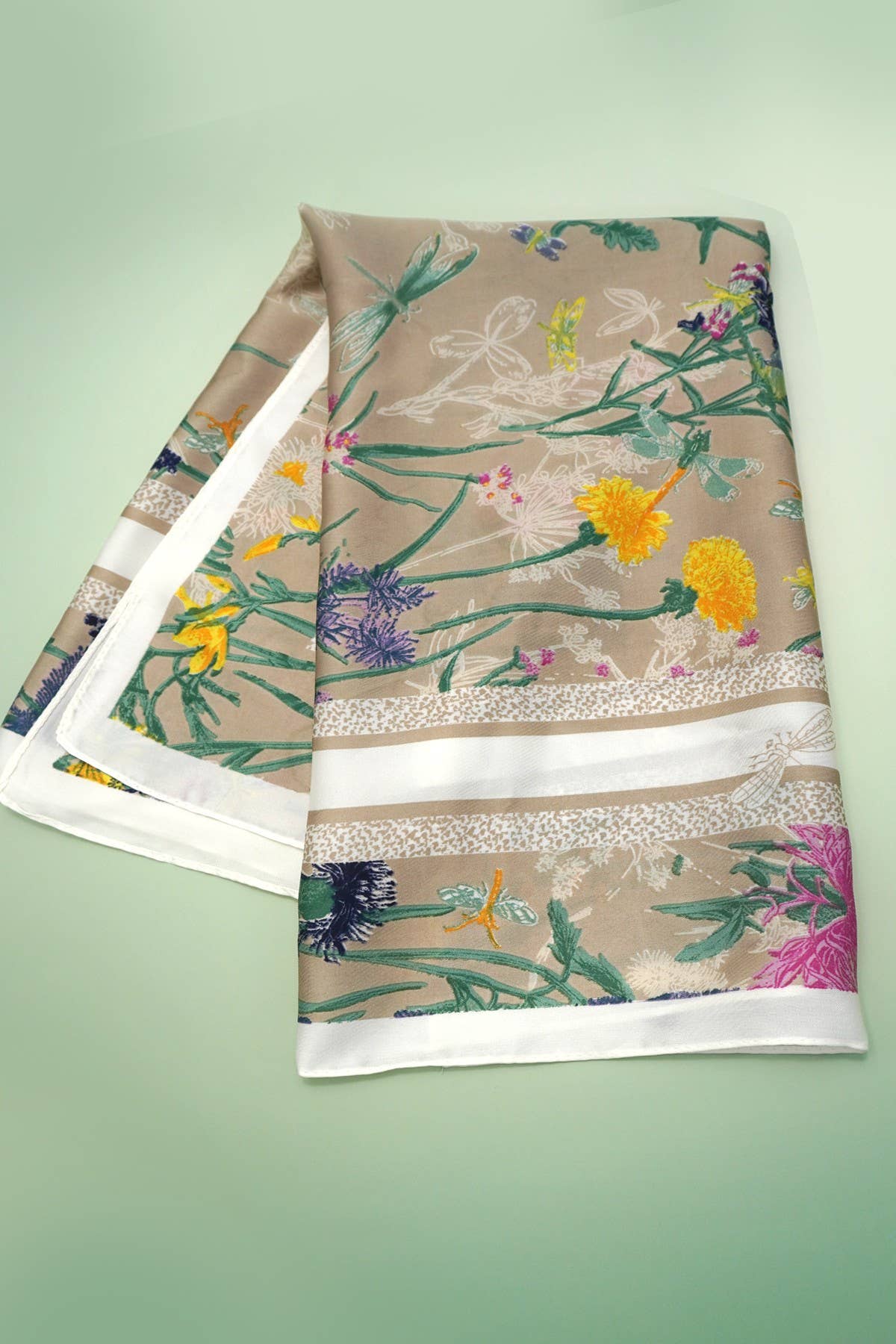 Garden Bloom Satin Scarf