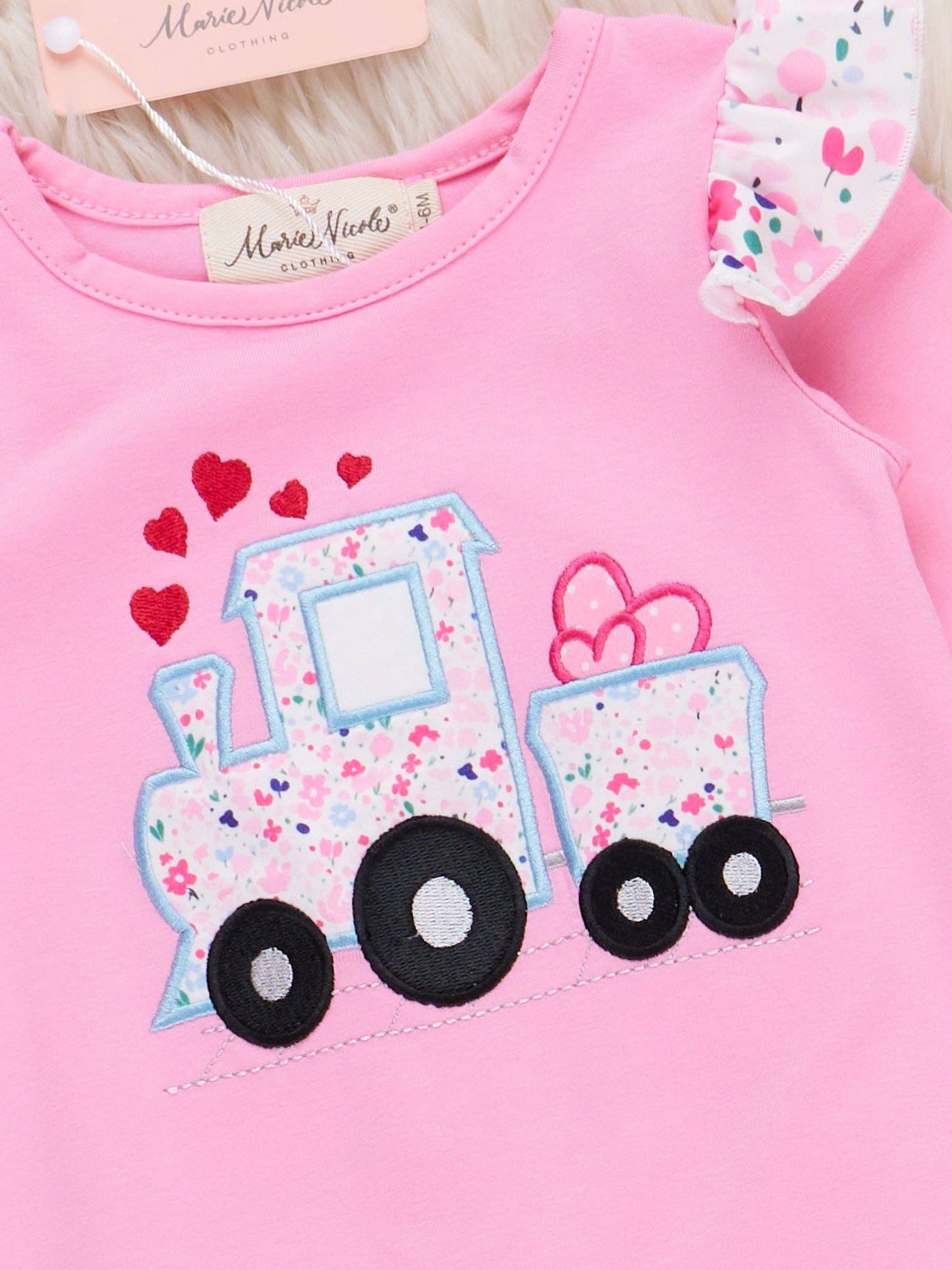 Love Delivery Floral Ruffle Romper