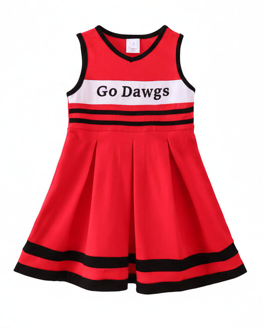 Red Go Dawgs Georgia Ruffle Dress