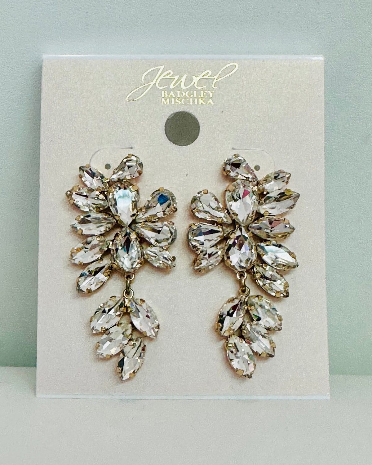 The "Gabriela" Jewel Badgley Mischka Marquise Crystal Drop Earrings
