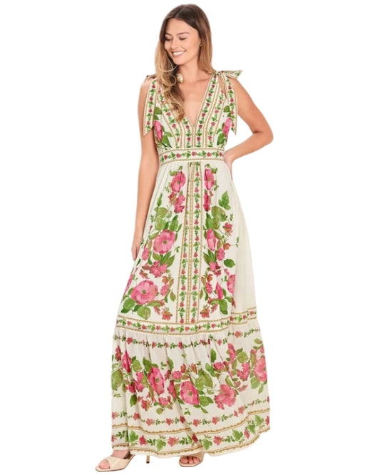 Floral Vine Maxi Dress