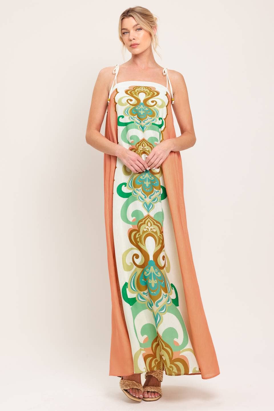 Resort Chic Printed Maxi Dress