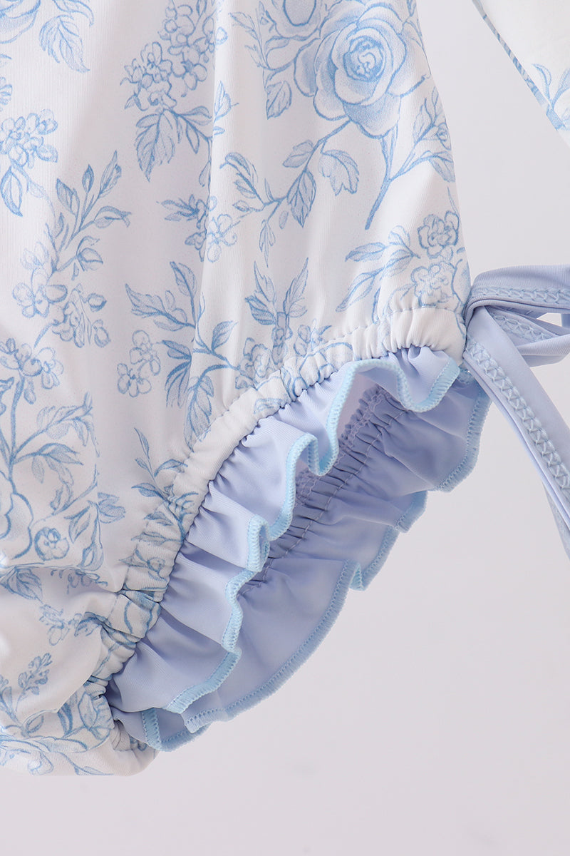 Blue Whale Ruffle Rashguard