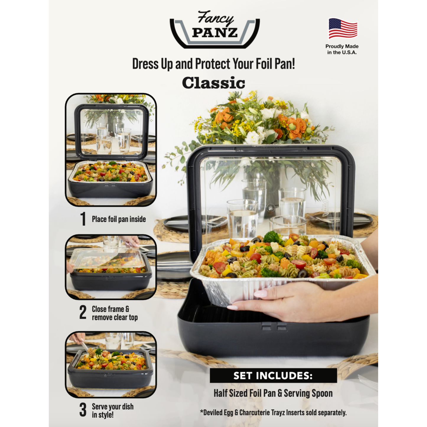Pan Frame w/ Lid & Serving Spoon - Hot Pink