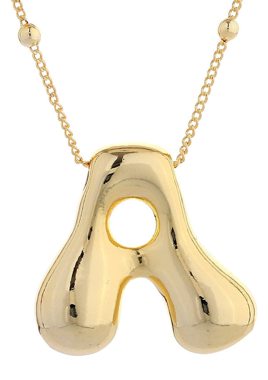 Bubble Initial Necklace