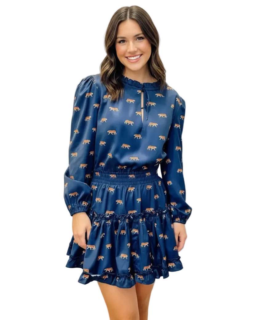 Freya Tailgate Tiger Dress